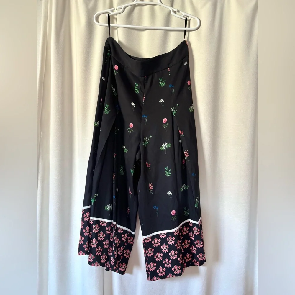 Ted Baker Kaytii Floral Florence Culottes Pants size 4 aka 10 - Picture 5 of 9